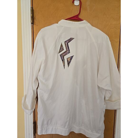 Vintage Western Jacket Southwestern Aztec Appliqué by Scottsdale Images Size S - Picture 6 of 8